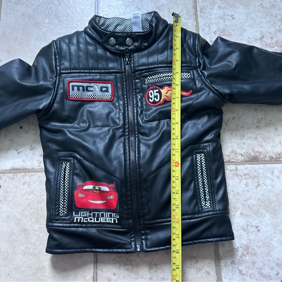Disney Pixar Fake Leather Cars Racing Jacket for Kids Lightly Insulated - Picture 9 of 10